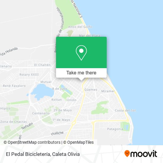 El Pedal Bicicletería map