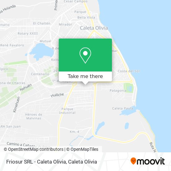 Friosur SRL - Caleta Olivia map