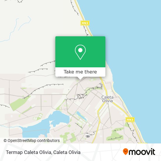 Mapa de Termap Caleta Olivia