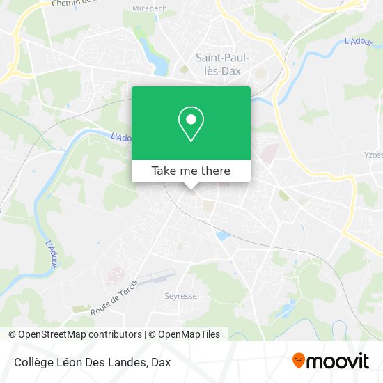 Collège Léon Des Landes map