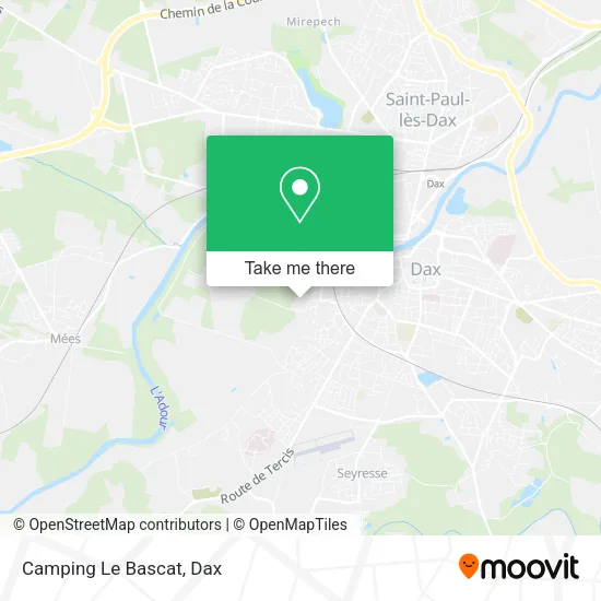 Camping Le Bascat map