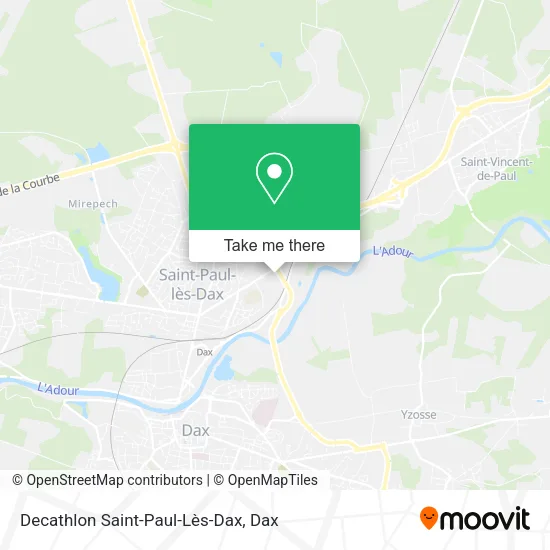 Decathlon Saint-Paul-Lès-Dax map