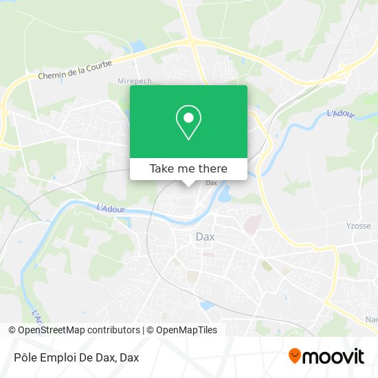 Pôle Emploi De Dax map