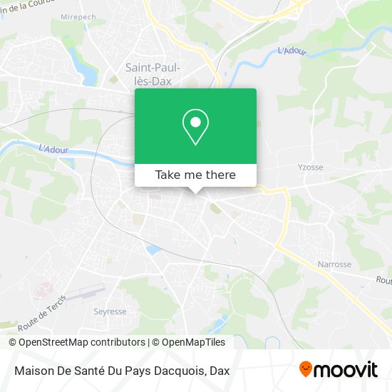 Maison De Santé Du Pays Dacquois map