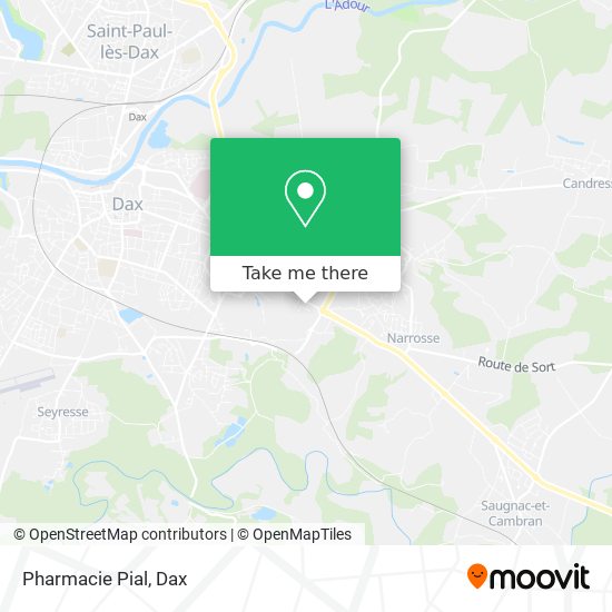 Pharmacie Pial map