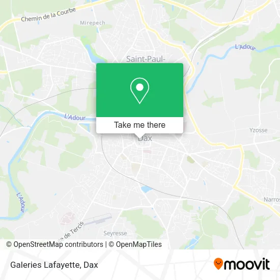 Galeries Lafayette map