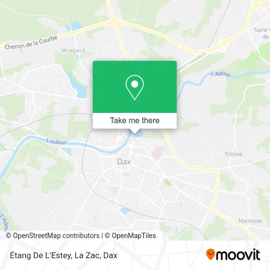 Étang De L'Estey, La Zac map