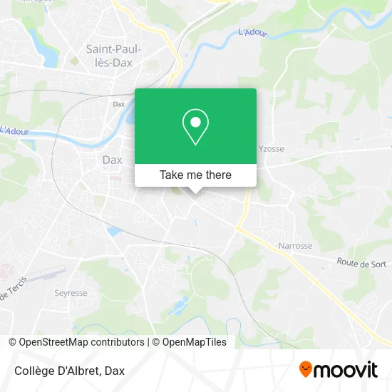 Collège D'Albret map