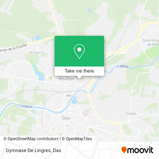 Gymnase De Lingres map