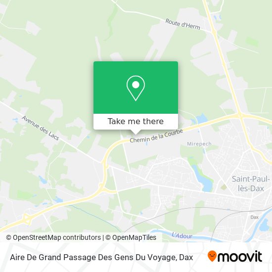 Aire De Grand Passage Des Gens Du Voyage map