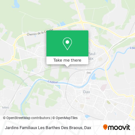 Mapa Jardins Familiaux Les Barthes Des Braous