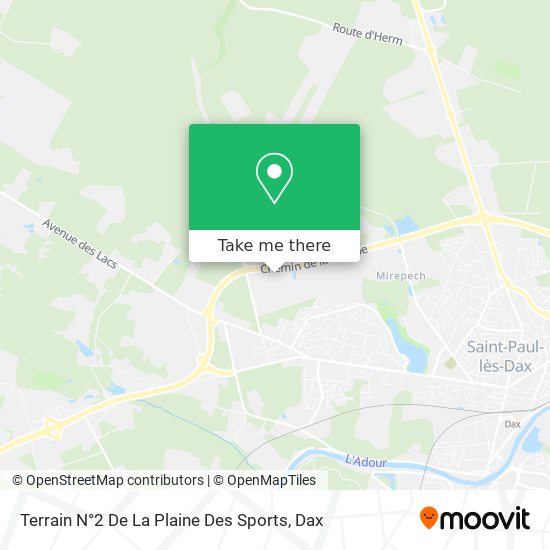 Terrain N°2 De La Plaine Des Sports map