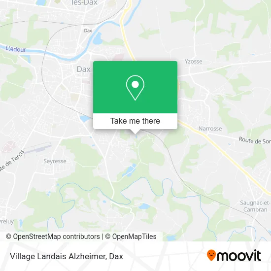 Village Landais Alzheimer map