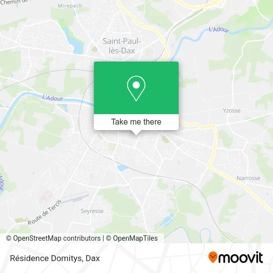 Résidence Domitys map