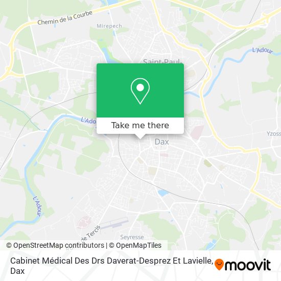 Cabinet Médical Des Drs Daverat-Desprez Et Lavielle map