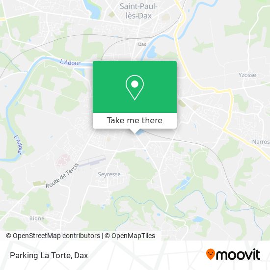 Parking La Torte map