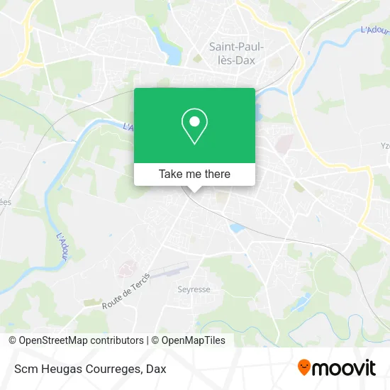 Scm Heugas Courreges map