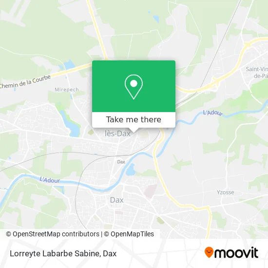 Lorreyte Labarbe Sabine map