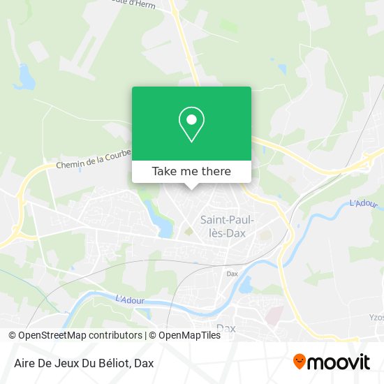 Aire De Jeux Du Béliot map