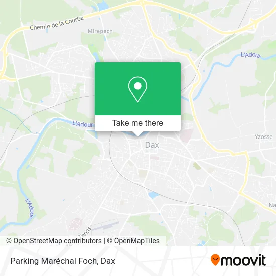 Parking Maréchal Foch map