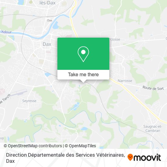 Direction Départementale des Services Vétérinaires map