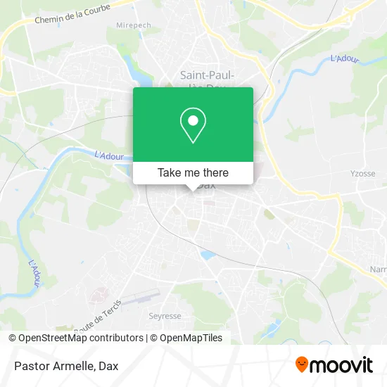 Pastor Armelle map