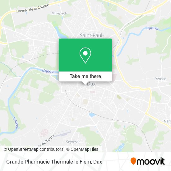 Grande Pharmacie Thermale le Flem map