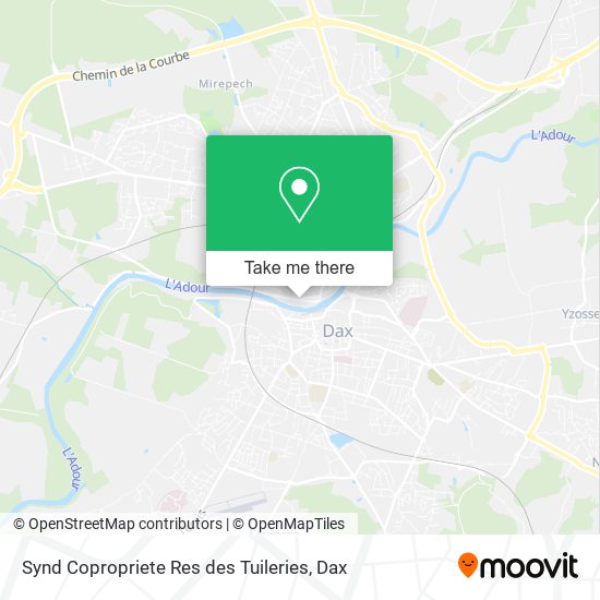 Synd Copropriete Res des Tuileries map