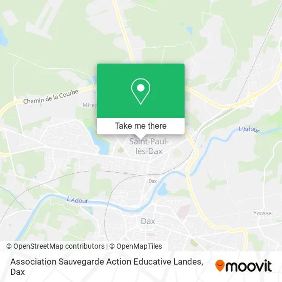 Association Sauvegarde Action Educative Landes map