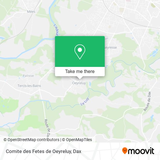 Comite des Fetes de Oeyreluy map
