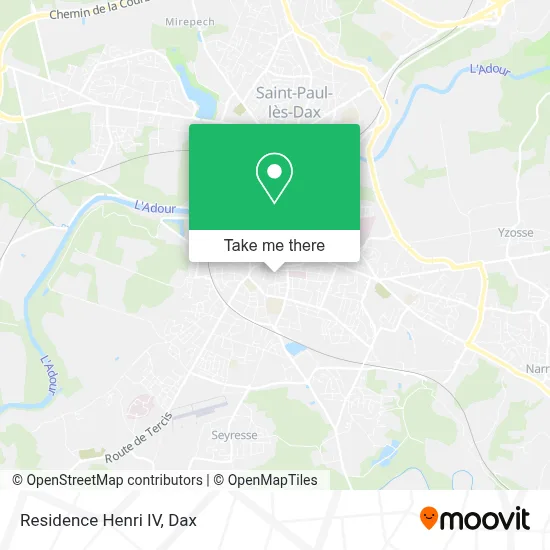 Residence Henri IV map