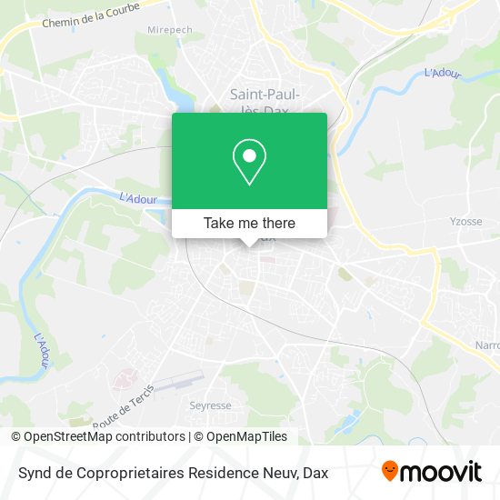 Mapa Synd de Coproprietaires Residence Neuv