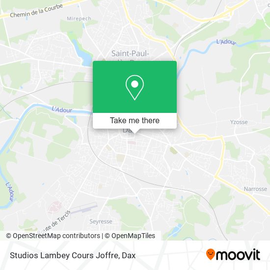 Studios Lambey Cours Joffre map
