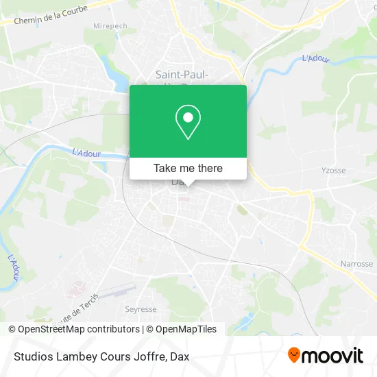 Studios Lambey Cours Joffre map