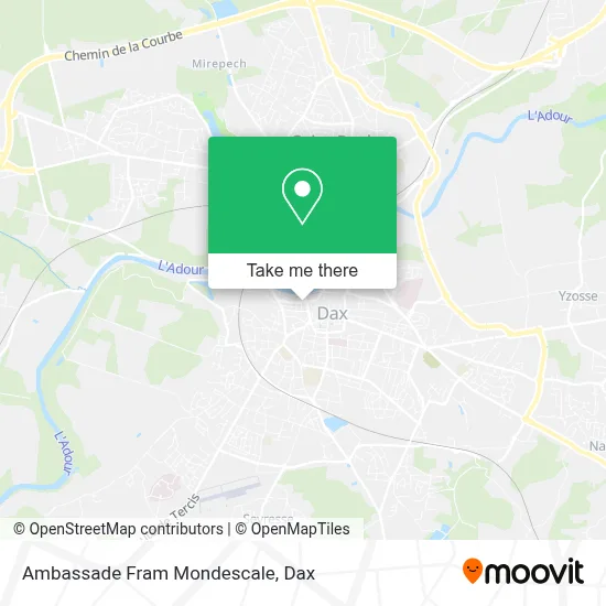 Ambassade Fram Mondescale map