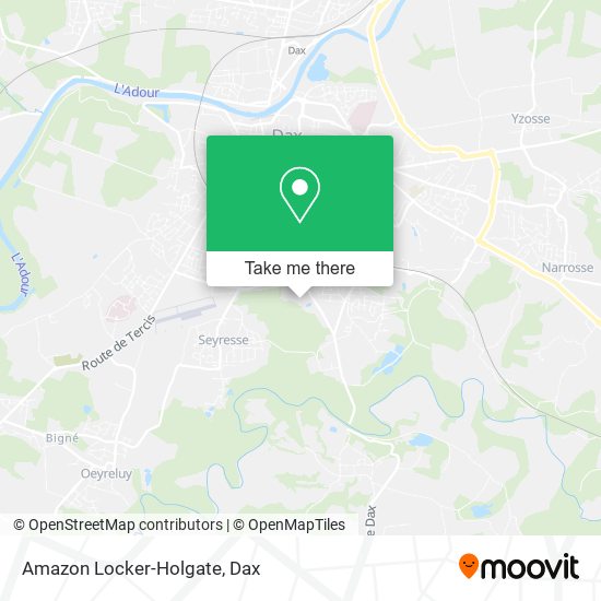 Amazon Locker-Holgate map
