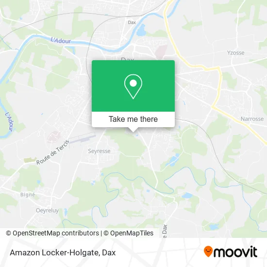 Amazon Locker-Holgate map