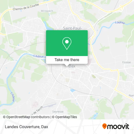 Landes Couverture map