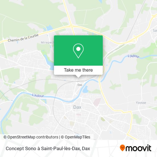 Concept Sono à Saint-Paul-lès-Dax map