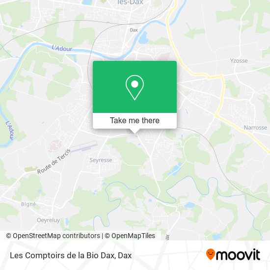Les Comptoirs de la Bio Dax map