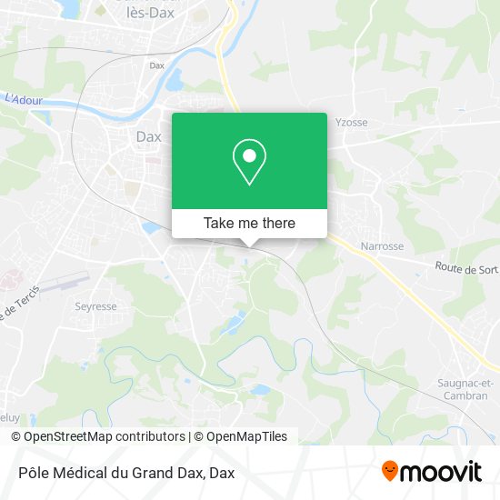 Pôle Médical du Grand Dax map