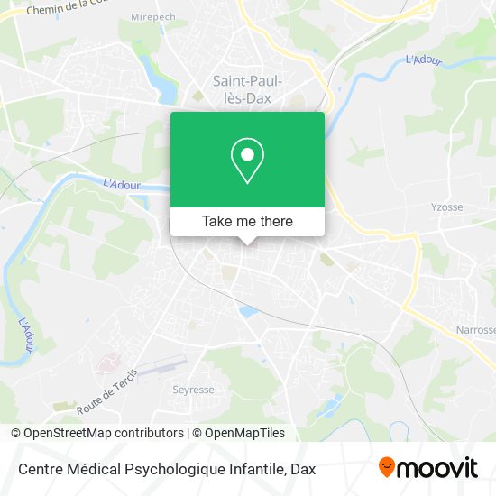 Centre Médical Psychologique Infantile map