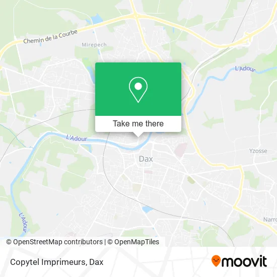 Copytel Imprimeurs map