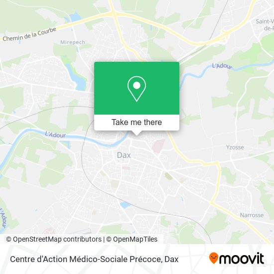 Centre d'Action Médico-Sociale Précoce map