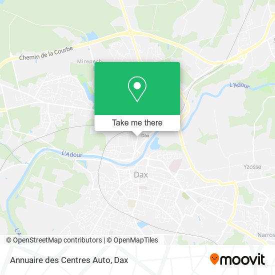 Annuaire des Centres Auto map