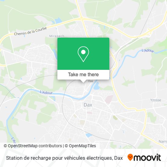 Mapa Station de recharge pour véhicules électriques