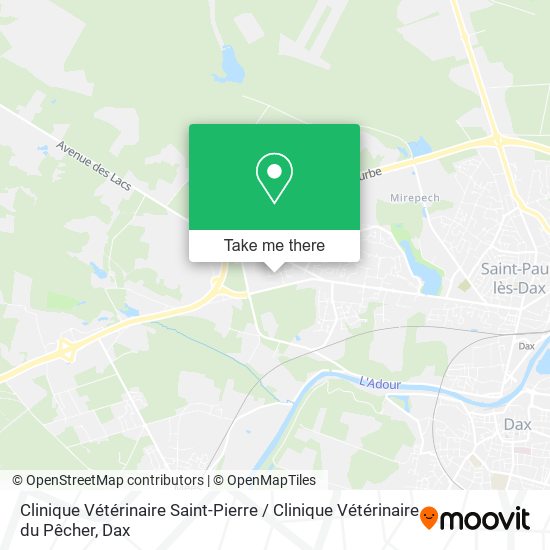 Clinique Vétérinaire Saint-Pierre / Clinique Vétérinaire du Pêcher map