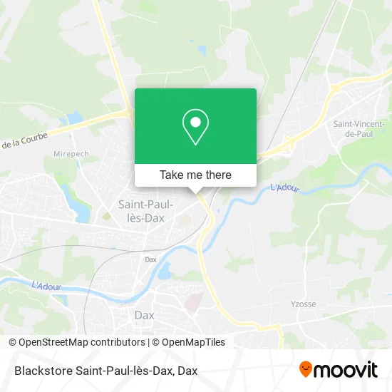 Blackstore Saint-Paul-lès-Dax map