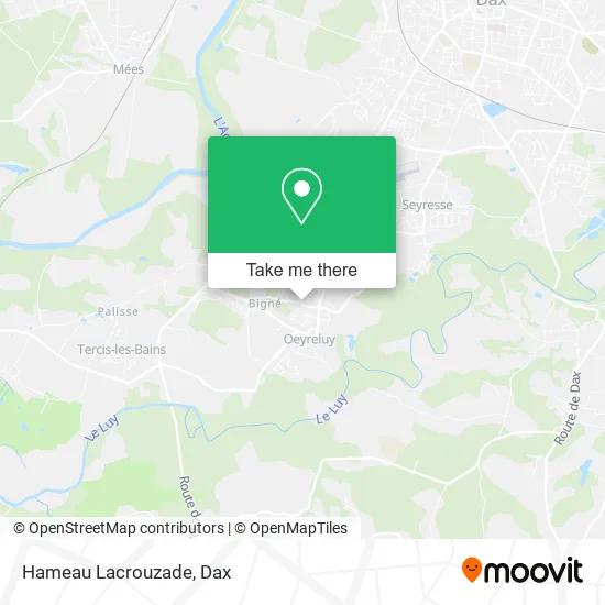 Hameau Lacrouzade map