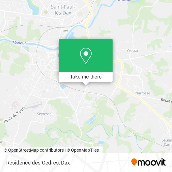 Residence des Cèdres map